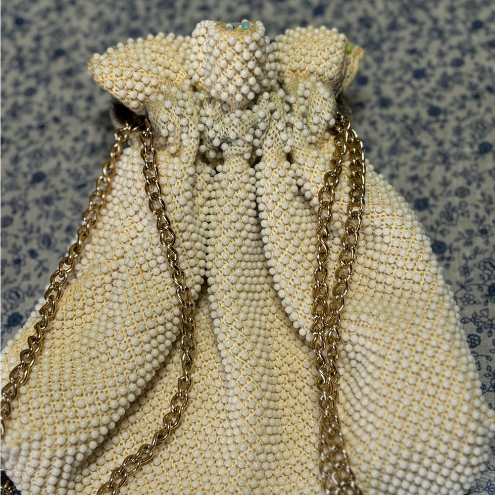 Multicolor Beaded Drawstring Bag - image 5